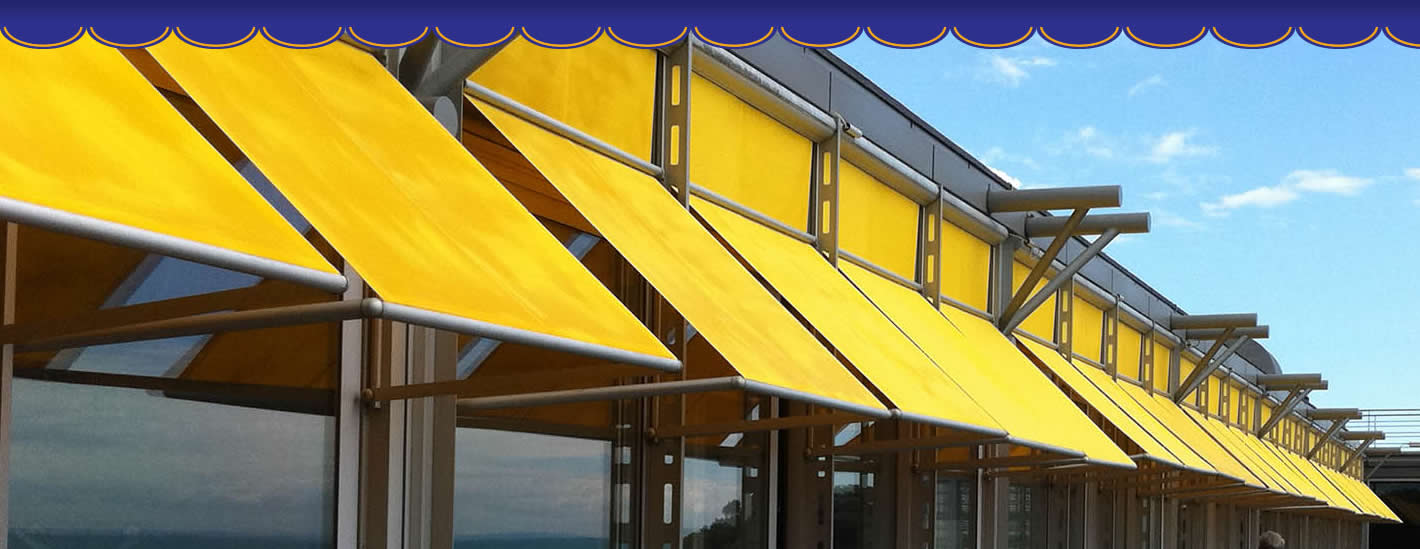 Commercial Awnings robust, sophisticated technology, easy to operate